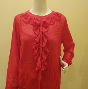 Jaclyn Smith Blouse color red in excellent condition